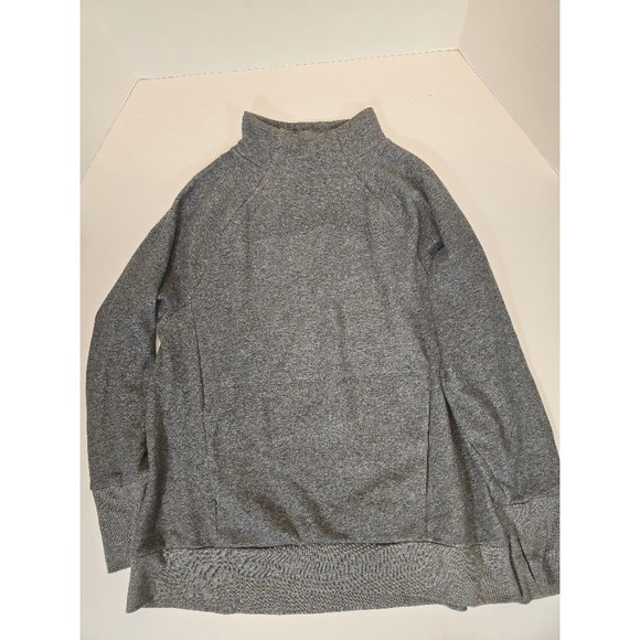Fabletics Funnel Neck Pullover Sweatshirt Long Sleeve Heather Gray XL - Picture 1 of 5